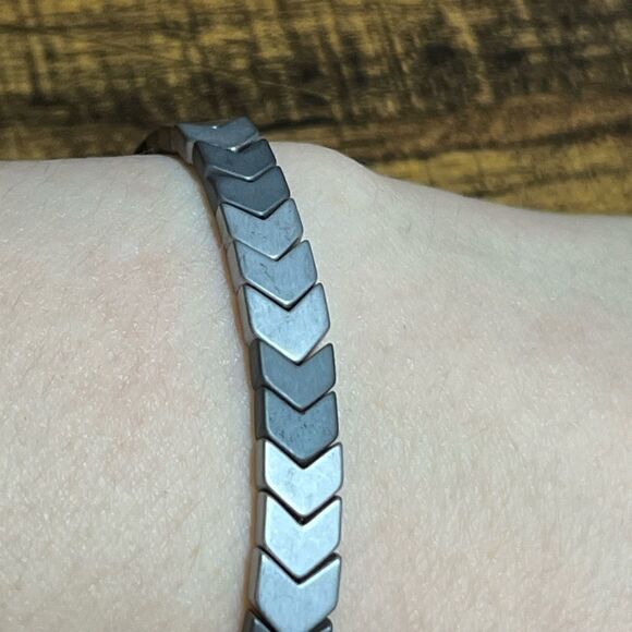 Black Agate Splicing Design Adjustable Retro Style Bracelet - Picture 4 of 9